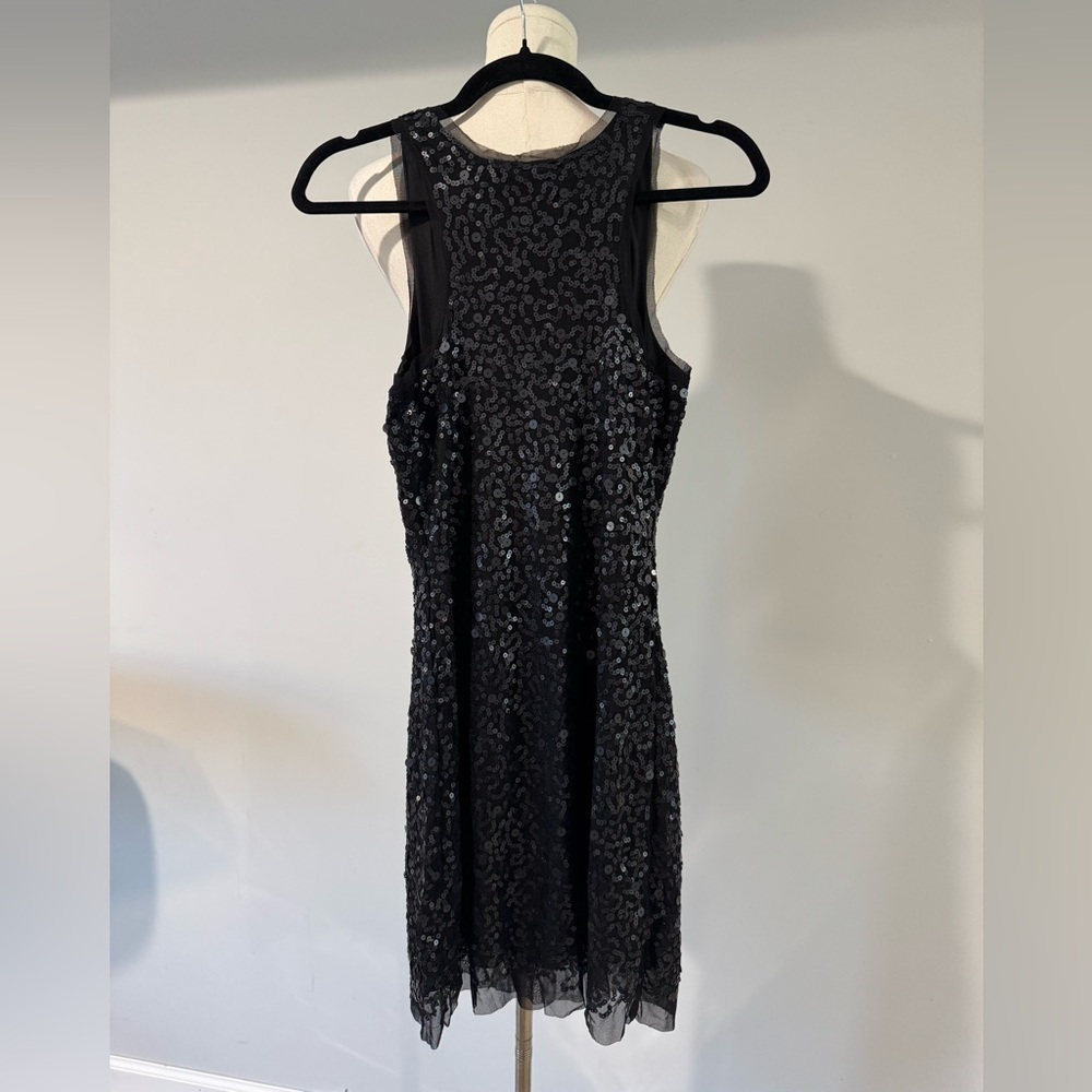 NWT Max Studio Black Sequin Midi Sleeveless Dress Size Small - Picture 2 of 5